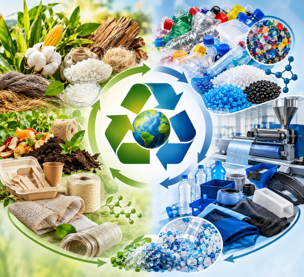 Kruhový cyklus recyklácie polymérov